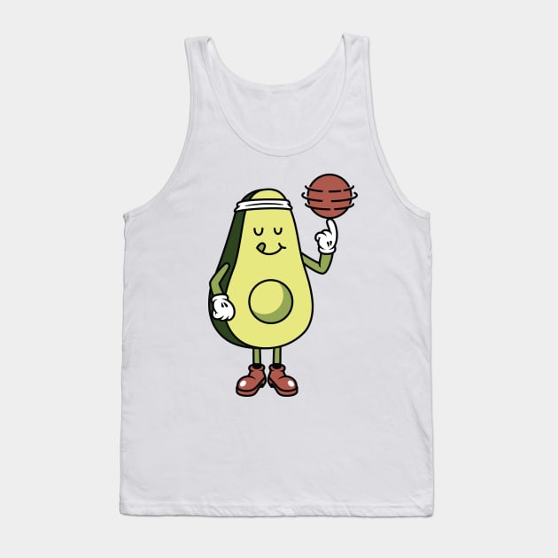 Avocado Playing Ball Tank Top by quilimo